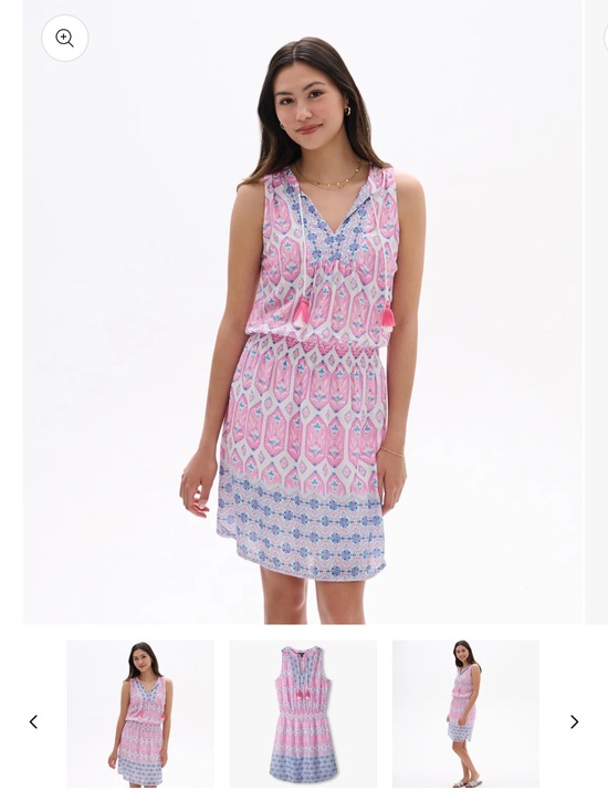 Hatley Dresses & Skirts - Hatley Pink and Blue Printed Sleeveless Mini Dress
